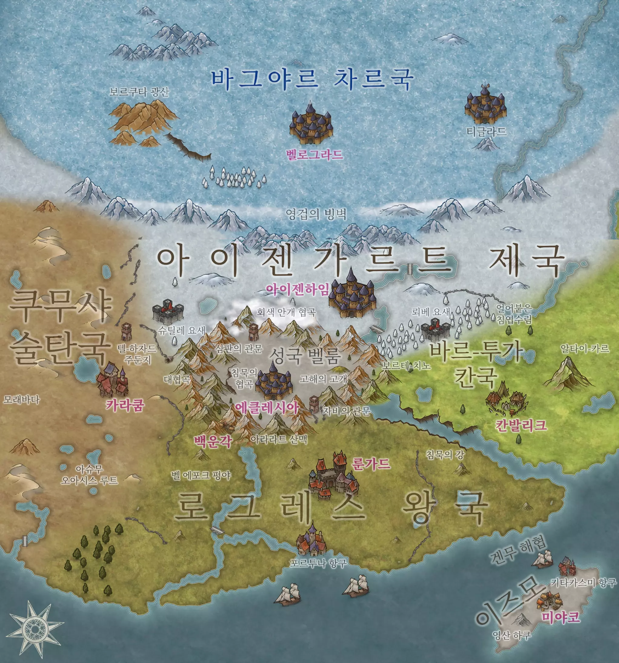 Full Caligo Continent Map